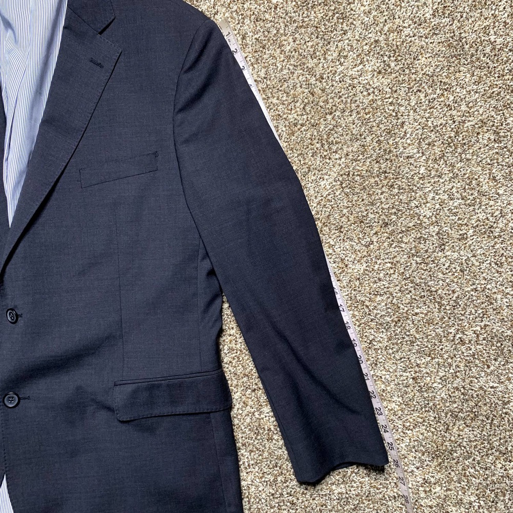 NWOT Brooks Brothers Explorer Mens Gray Long Sleeve Blazer Suit Madison Fit 46R - Picture 2 of 9